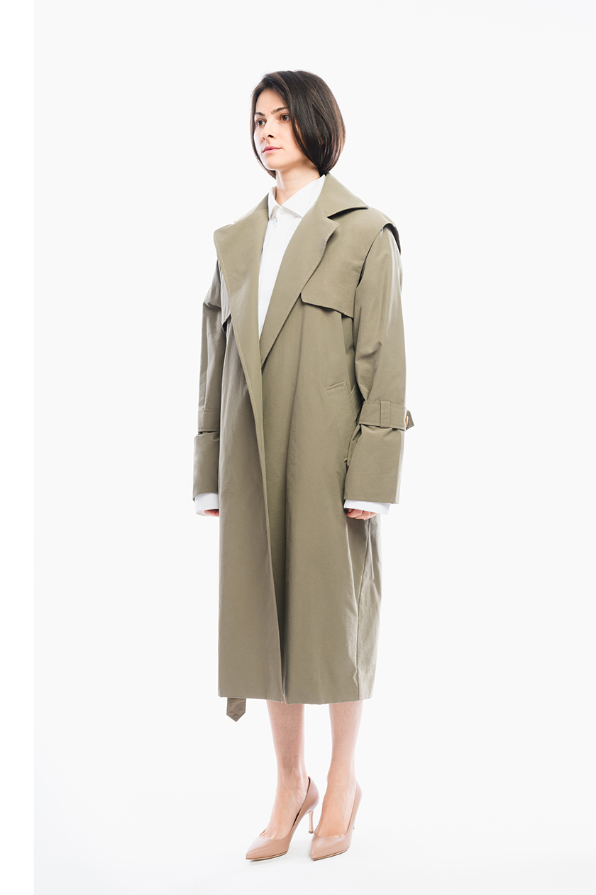 Lilia Ceaicovschi  trench coat NARO